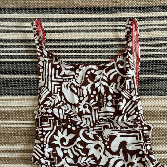 Free People Beach Women's Pamela One-Piece Swimsuit Floral Brown‎ Size Large - Picture 2 of 10